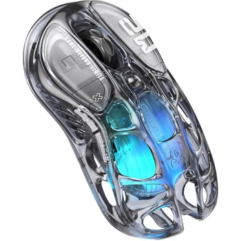 Мышь беспроводная GravaStar Mercury M2 Transparent Black (GRAVASTARM2_XTAL_BLK)