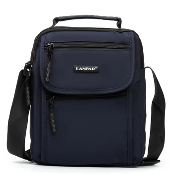 Сумка мужская тканевая Lanpad через плечо PR-251127-41198 синий