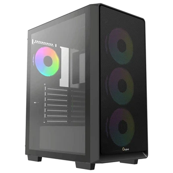 Корпус Ocypus GAMMA C60 W/O PSU, BK ARGB ATX (GAMMA-C60-BKG400XX-GL)