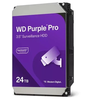 Жорсткий диск 3.5" 24Tb Western Digital Purple Pro, SATA3, 512 Мб, 7200 об/хв (WD240PURP)
