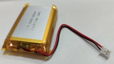 Акумулятор Soshine 103450 2000mAh 3.7V Li-pol призматичний з роз'ємом