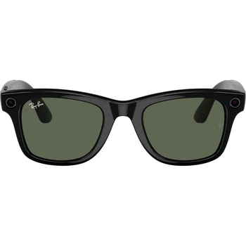 Смарт-очки Ray-Ban Meta Wayfarer Gen 2 Large Shiny Black Frame / G-15 Green Lenses (RW4012 601/71 53-22)