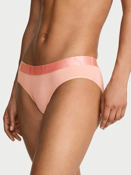 Трусики сліпи жіночі бавовняні Victoria's Secret 27246043 M Персикові (2896676582133)