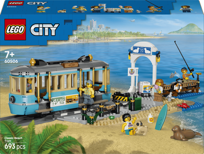 Конструктор LEGO City Класичний трамвай до пляжу 693 деталі (60506)