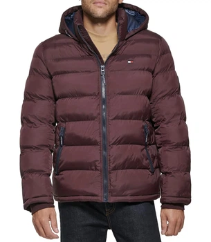 Куртка зимова чоловіча Tommy Hilfiger M Бордовий