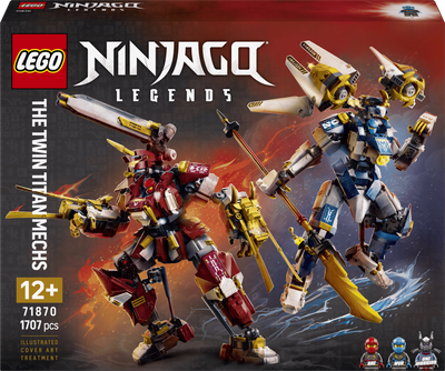Конструктор LEGO Ninjago Близнюки роботи-Титани 1707 деталей (71870)