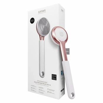 Ультразвукова щітка для всього тіла GESKE Sonic Full-Body Brush & Intensive Exfoliator 8в1 перлинна