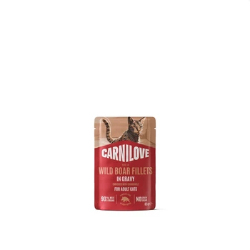 Корм вологий Carnilove Gravy Wild Boar with Chamomile для котів дикий кабан і ромашка в соусі 85 г