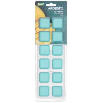 Форма для льда Ardesto Fresh, 26х9.5х3.5см, силікон, пластик, синій (AR3595B)