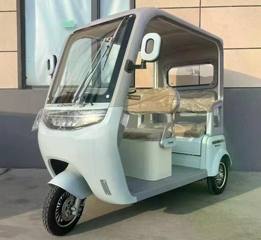 Електричний трицикл Corso «Minibus» NB-707559 (1) +2 ЯЩИК АКУМ двигун 1500W, акумулятор графеновий 72V/36Ah, колеса 300-10, камера заднього виду, в коробці - Сріблястий