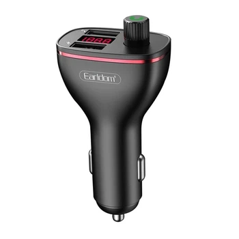 FM модулятор MP3 с двумя USB — Earldom ET-M58 Black (752438)