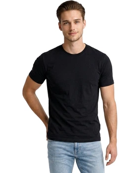 Футболка приталенная Slim fit мужская Pamuklu PMK.MSLIM01BLACK XXL черная (2228693211024)