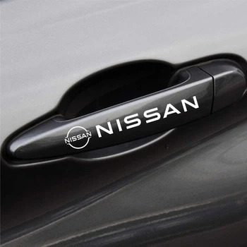 Наклейки на ручки Nissan 9,1*1,5 белый