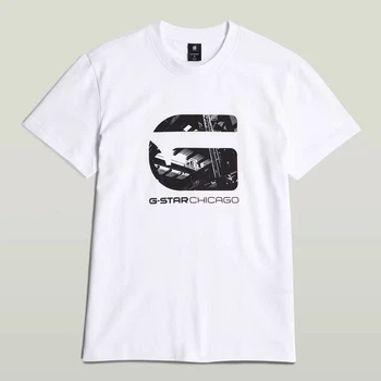 Футболка мужская G-Star Raw Chicago T-Shirt D25692-C336-110 белая - M