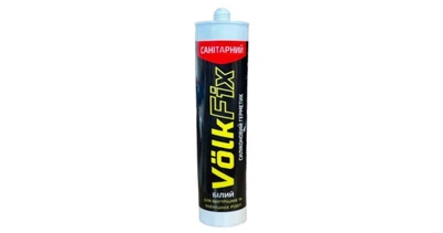 Герметик силіконовий VolkFix санітарний білий (280мл)
