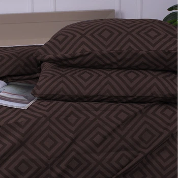 Простынь MirSon Ranforce Elite 17-0624 Geometry Brown 150 х 220 см (2200008204129)