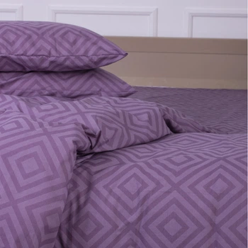 Простынь MirSon Ranforce Elite 17-0626 Geometry Purple 150 х 220 см (2200008205164)