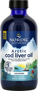 Omega 3 z wątroby dorsza arktycznego Nordic Naturals Arctic Cod Liver 1060 mg płyn 237 ml Bezsmakowy (768990537851)