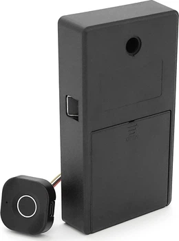Электронный замок PiPo PF040+PBF05 для шкафчиков и выдвижных ящиков с отпечатком пальца, 3xAAA, 32x32x19.4 мм (YT42540)
