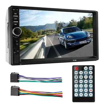 Автомагнитола 2DIN 7012B Bluetooth с пультом ДУ сенсорный экран 7 дюймов USB SD FM черный