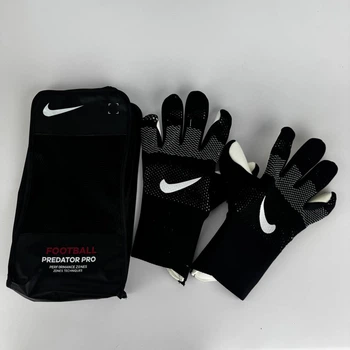 Воротарські рукавички Чорні як Nike GK Mercurial Touch Elite для Воротарів для Голкіпера зручні рукавиці Найк