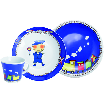 Набор детской посуды, 3 предмета Magic Grip Kiddie Tableware Adventure Express Kahla