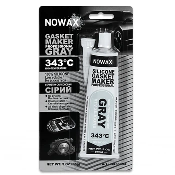 Герметик силіконовий високотемпературний Nowax Чорний 85 г (NX35309)