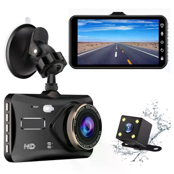 Автомобильный видеорегистратор BT 100 с двумя камерами, Full HD, ночная съемка