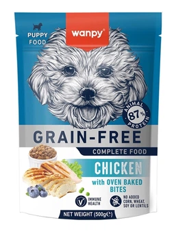 Сухой беззерновой корм Wanpy Puppy Grain Free Chicken для щенков с курицей 500 г