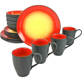 Набор посуды на 4 персоны, 16 предметов, Hot Red Creatable