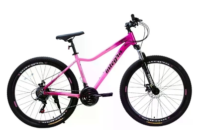 Велосипед спортивний алюмінієвий 27.5 дюймів рама 17" Shimano 21 швидкість жіночий рожевий Corso "Integra" (NG-27345)