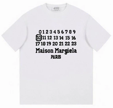 Футболка Белая футболка MM6 Maison Margiela с черным числовым принтом и логотипом унисекс 100% хлопок S Біла (2602665342)