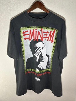 Футболка Stussy мужская Stussy с принтом Эминема черная, стильный дизайн, японский тур 2012 L Чорна (2586972556)