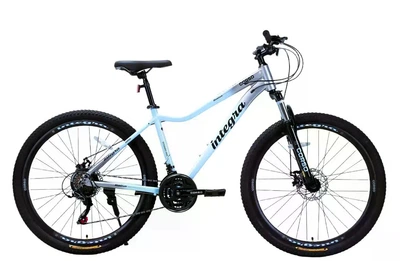 Велосипед спортивный алюминиевый 27.5 дюймов рама 17" Shimano 21 скорость женский голубой Corso «Integra» (NG-27623)