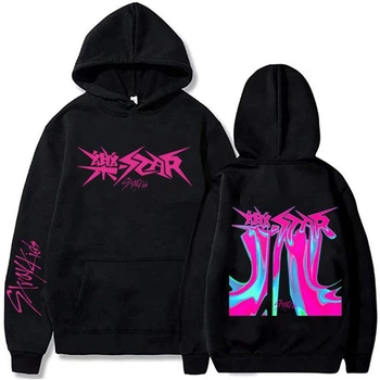 Худі с капюшоном в стиле рок-звезды Straykids Rock-Star Album, Kpop Stray Kids S Чорне (2353745139)