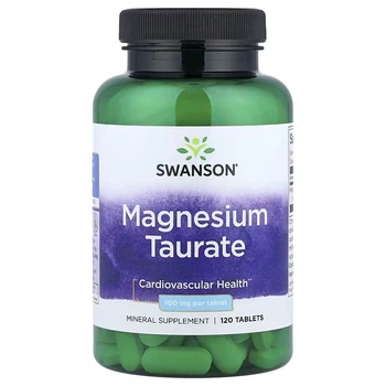 Магній таурат, 100 мг, Magnesium Taurate, Swanson, 120 таблеток