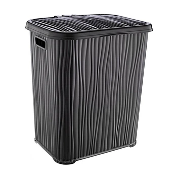 Корзина для белья Ozer Plastik OZER-L-037 WAVY 48 л черный