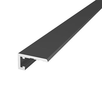 Плинтус Алюпро ПАС-4849 8,1*15*2500 9005 черный мат