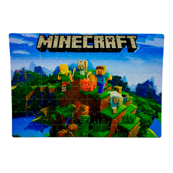 Пазл Майнкрафт (Minecraft) А4 80 элементов