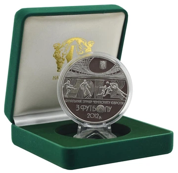 Монета Украина 20 гривен 2011 Серебро Proof Чемпионат Европы по футболу 2012 года Украина и Польша (Ag 925, 62.2 г.)