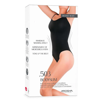Боди слим черные, размер M/L AROSHA BODY SLIM M/L