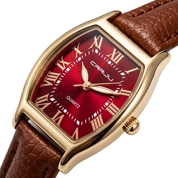 Женские часы Crrju France Leather Classic 2 ремешка