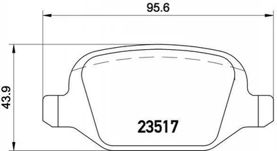 Гальмівні колодки BREMBO P23065 Alfa Romeo 156 9948338, 77364839, 77364567