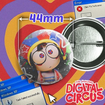Значок Помні з вебсеріалу Дивовижний Цифровий Цирк / The Amazing Digital Circus. №11. 44мм