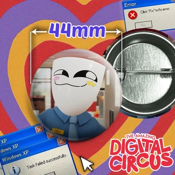 Значок Лантух з вебсеріалу Дивовижний Цифровий Цирк / The Amazing Digital Circus. №63. 44мм