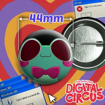 Значок Рібіт з вебсеріалу Дивовижний Цифровий Цирк / The Amazing Digital Circus. №72. 44мм