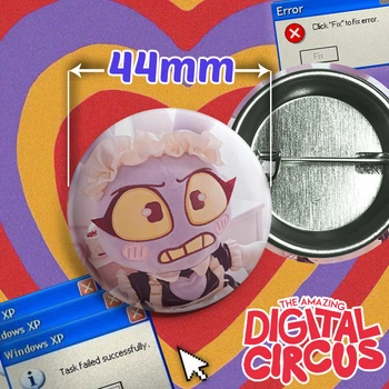 Значок Джакс из веб-сериала Удивительный цифровой цирк / The Amazing Digital Circus. №29. 44мм