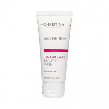 Клубничная маска красоты для нормальной кожи Christina Sea Herbal Beauty Mask Strawberry 60 мл