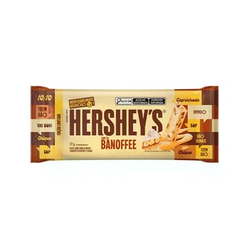 Шоколадна плитка з білого шоколаду зі смаком бананофі Hershey's Banoffee 77 грам