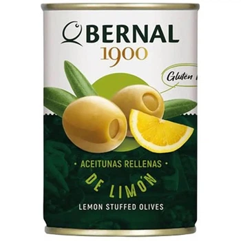 Оливки Bernal фаршированные пастой из лимона 292 г